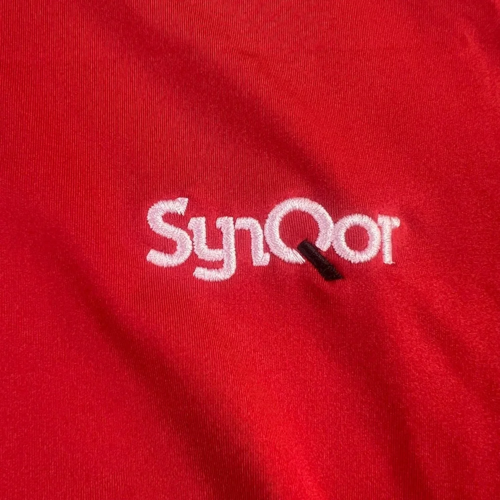 NWT Turtleson Men's Lg Palmer Solid Performance Polo Red Company Logo MS18K12